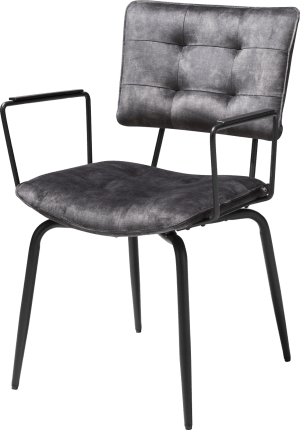fauteuil - off black - tissu Karese