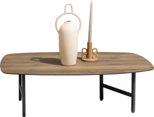 coffee table 55 x 100 cm. - straight veneer