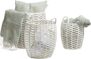 Lina set of 3 baskets H42-37-30cm