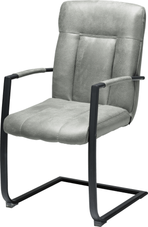 fauteuil - cadre noir - 3 couleurs Rocky + poignee