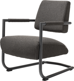 fauteuil - ronde buis swing ROB - stof Malmo - boucle