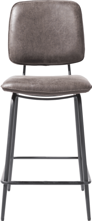 chaise de bar - cadre off black - tissu Secilia