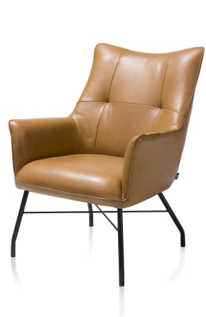 fauteuil + ressorts ensaches - cuir Laredo