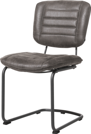 chaise cadre traineau rond - tissu secilia
