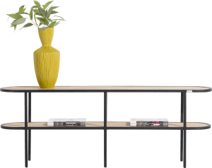 table d'appoint ovale 160 cm + 1-niche