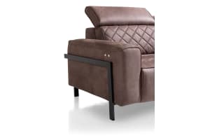 Pied Design H48 Cm Droite Metal Offblack