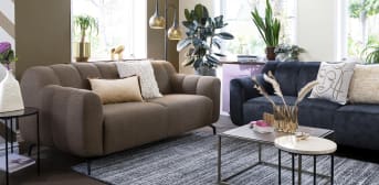 Des meubles design et des couleurs douces