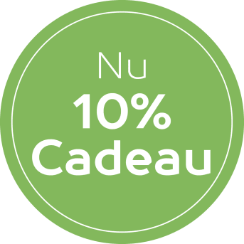 Nu 10% over je aankoopwaarde cadeau*