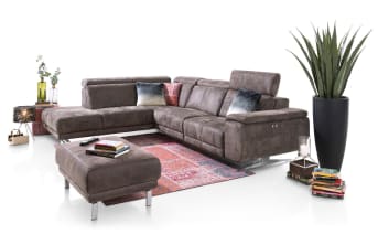 Deze heerlijke 3-zitsbank uit de Greymouth collectie van Henders & Hazel heeft aan één zijde een armleuning en is aan de andere zijde uit te breiden met een longchair of ottomane. Zo kun je zelf naar wens je ideale bankstel samenstellen. Dat geldt ook voor de bekleding en de poten, er zijn verschillende opties mogelijk. Wie het extra luxe wil, kiest voor de optionele relaxfunctie en usb aansluiting in de armleuning.