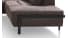 Poot Design H36 Ottomane Recht Metaal Offblack