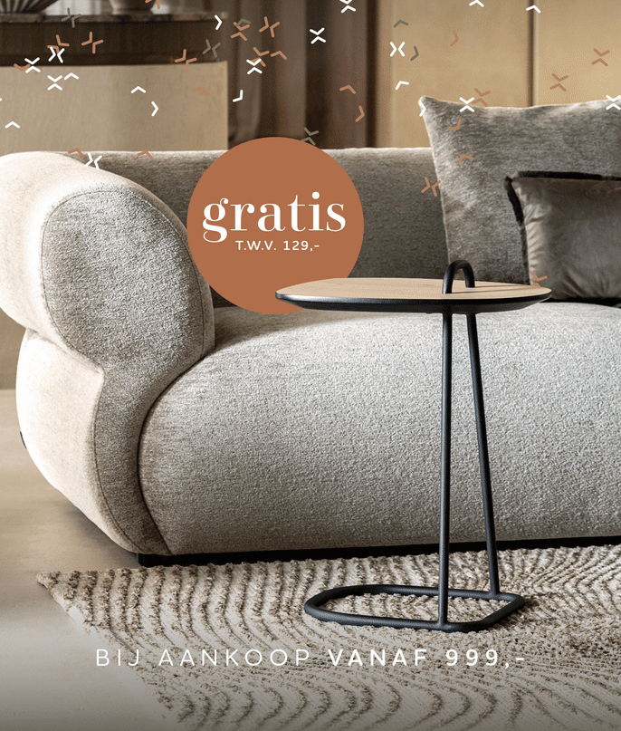 Gratis fauteuil, bijzettafel of standaard