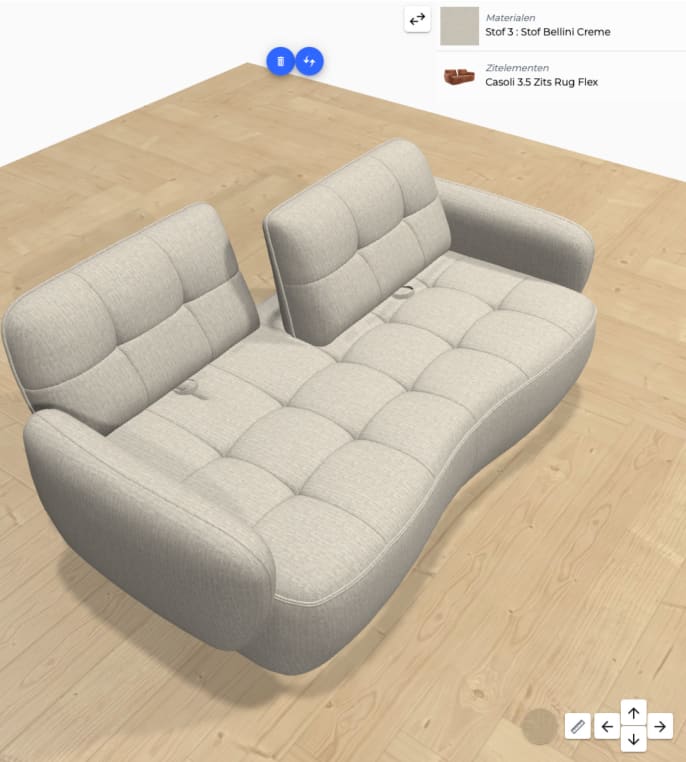 Stell dir dein eigenes Casoli-Sofa von XOOON zusammen