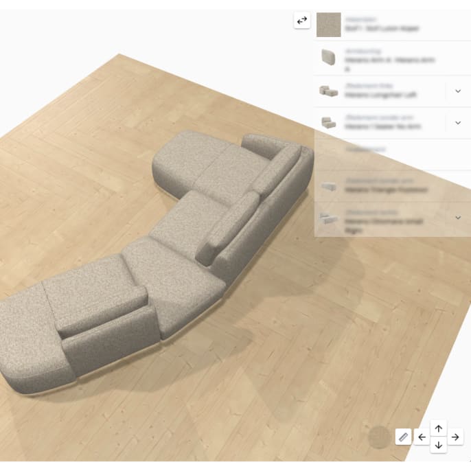 Sofa Merano: combineer modulaire elementen