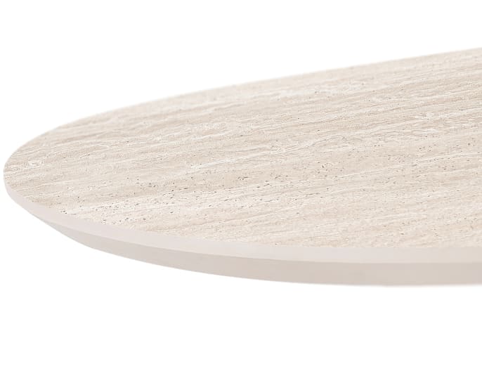 Tafel Aras: ovalen blad met afgeschuinde rand