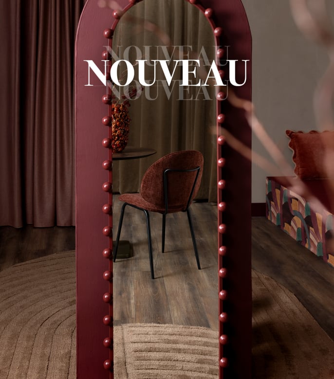 Miroir Donny rouge bordeaux