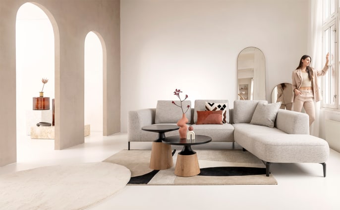 De BRAMPTON Hoekbak past perfect in een modern interieur
