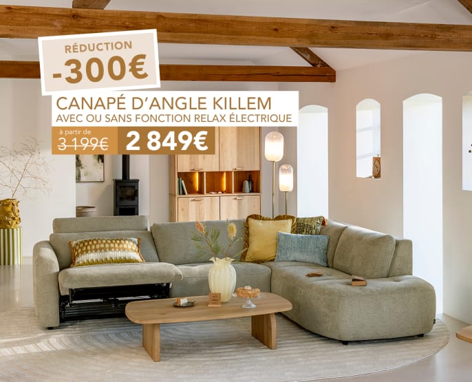 Je découvre les 11 configurations du canapé Killem