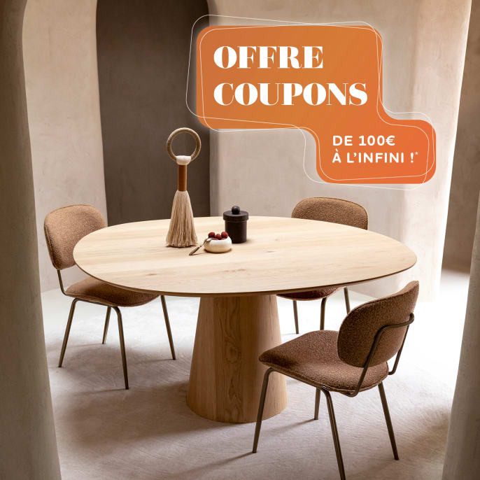 Offre coupons: 50€ offerts tous les 500€ d'achat