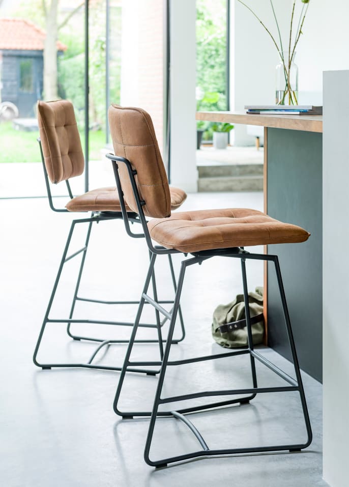 chaise de bar haute style industriel