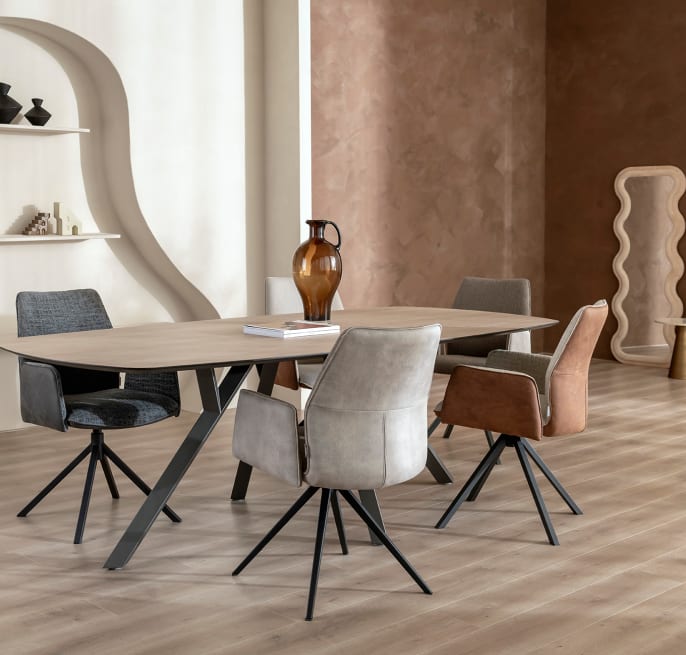 fauteuil de table accoudoirs