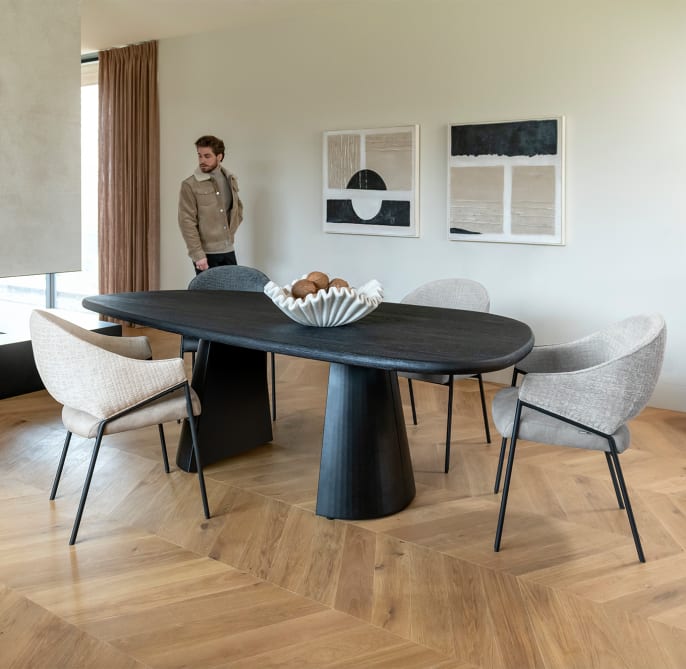 fauteuil de table accoudoirs 