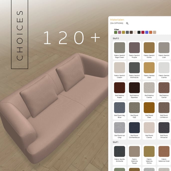 Stel jouw modulaire sofa MARO zelf samen
