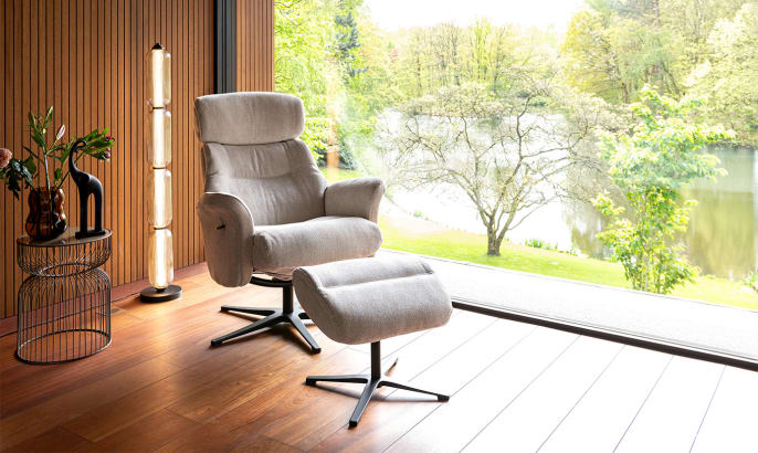 fauteuil LAZARO confortable tissu design H&H