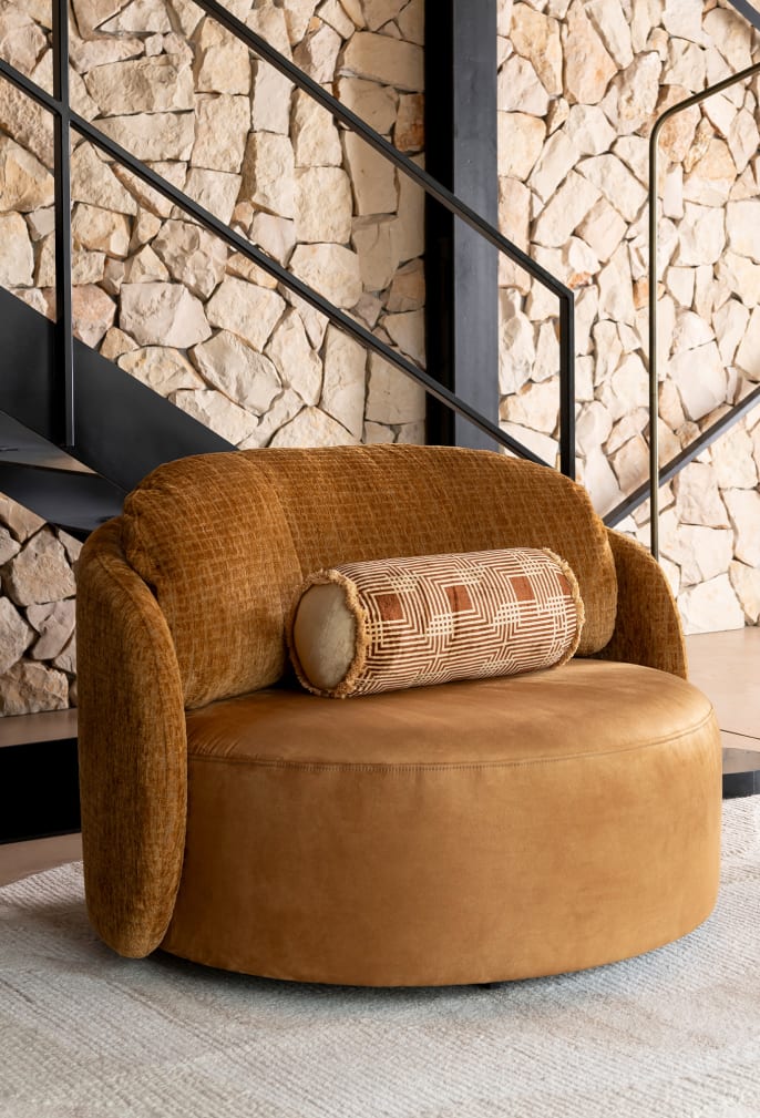 fauteuil MURCIAL confortable tissu design H&H