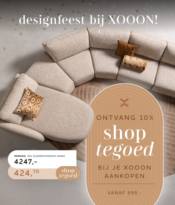 10% shoptegoed bij aankopen vanaf 999,-