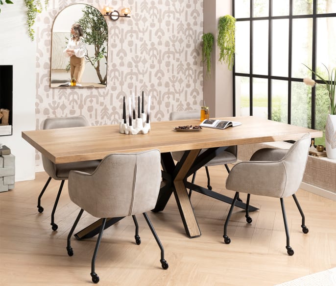 Stem de vorm van je stoelen op elkaar af