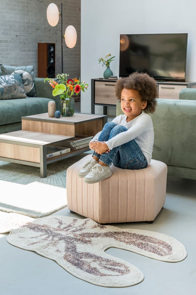 Le tapis à forme géométrique