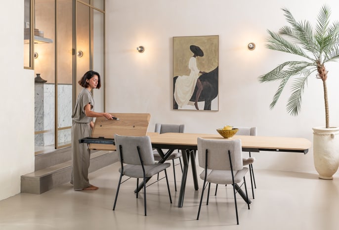 De NOVELLO van XOOON uitschuiftafel is prachtig en functioneel