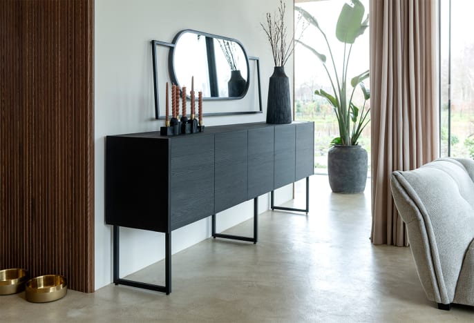 CARVING dressoir in kleur Onyx van XOOON
