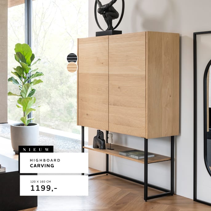 Greeploze kasten met reliëfstructuur