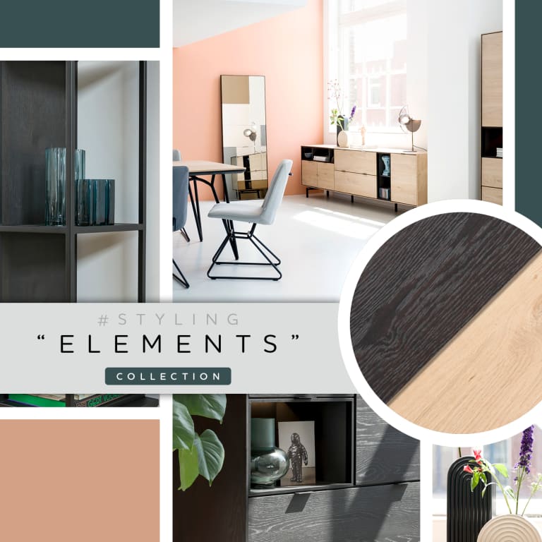 Inspiratie voor een minimalistisch interieur met collectie “ELEMENTS”